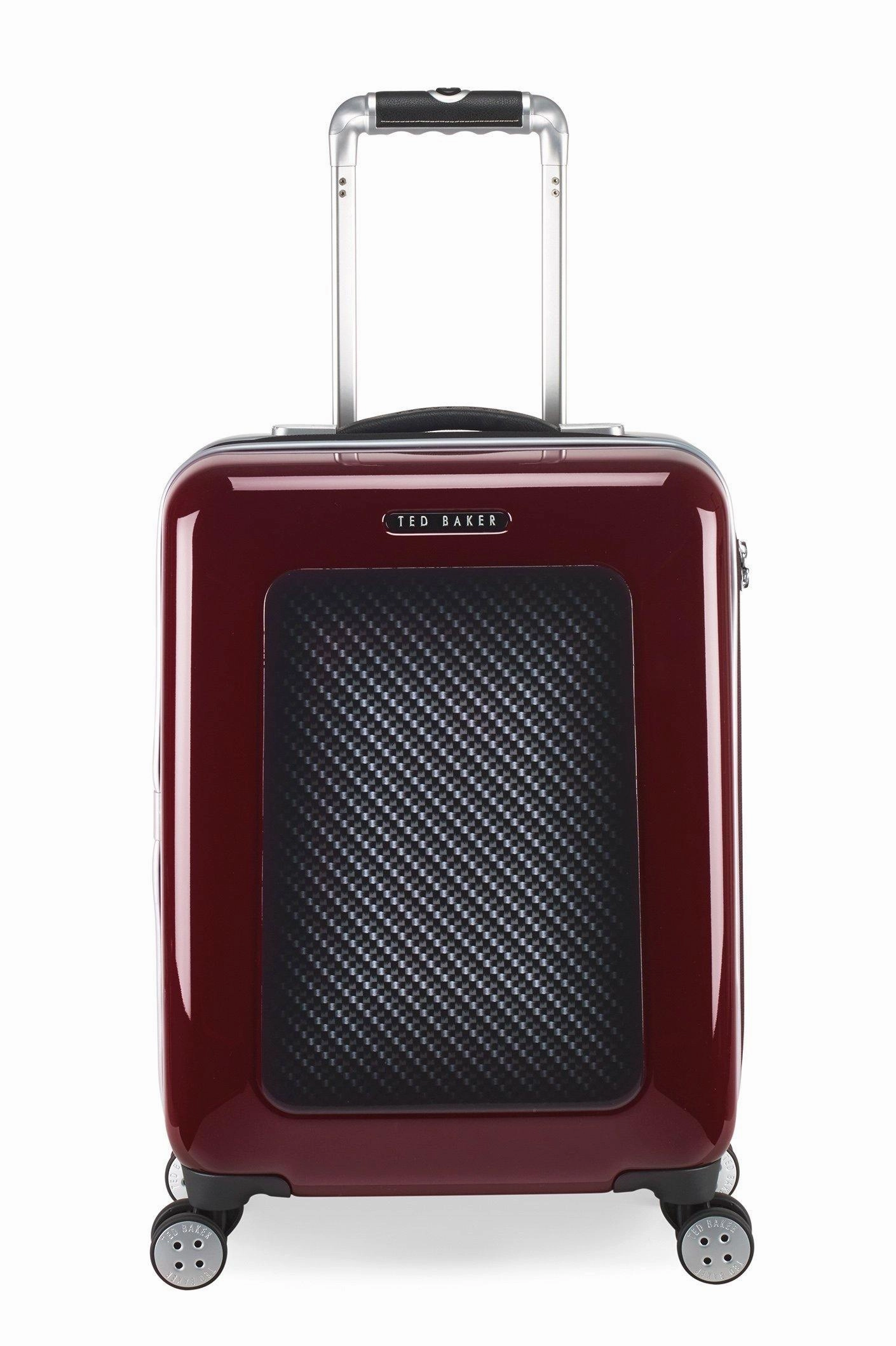 Ted Baker Hardsider Herringbone Collection Carry-On 4-Wheel Carry-On Luggage