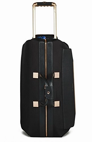 Ted Baker Womens Albany Softside Large Wheeled Trolley Duffel (One Size, Black)