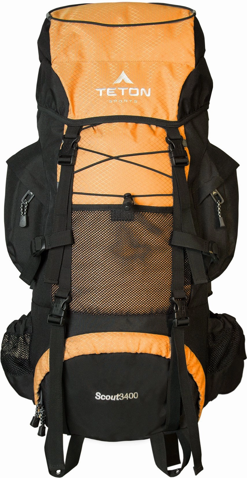 TETON Sports Scout 3400 Internal Frame Backpack; High-Performance Backpack for Backpacking, Hiking, Camping; Mecca Orange
