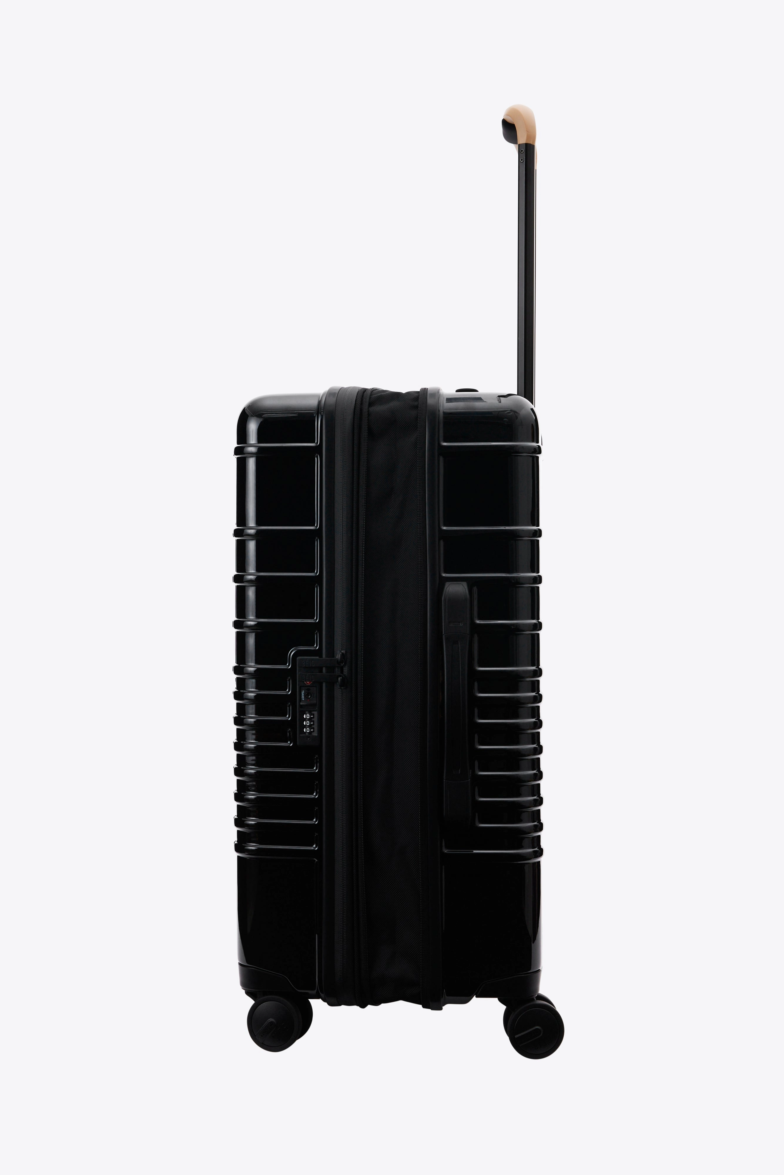 The Medium Check-In Roller in Glossy Black