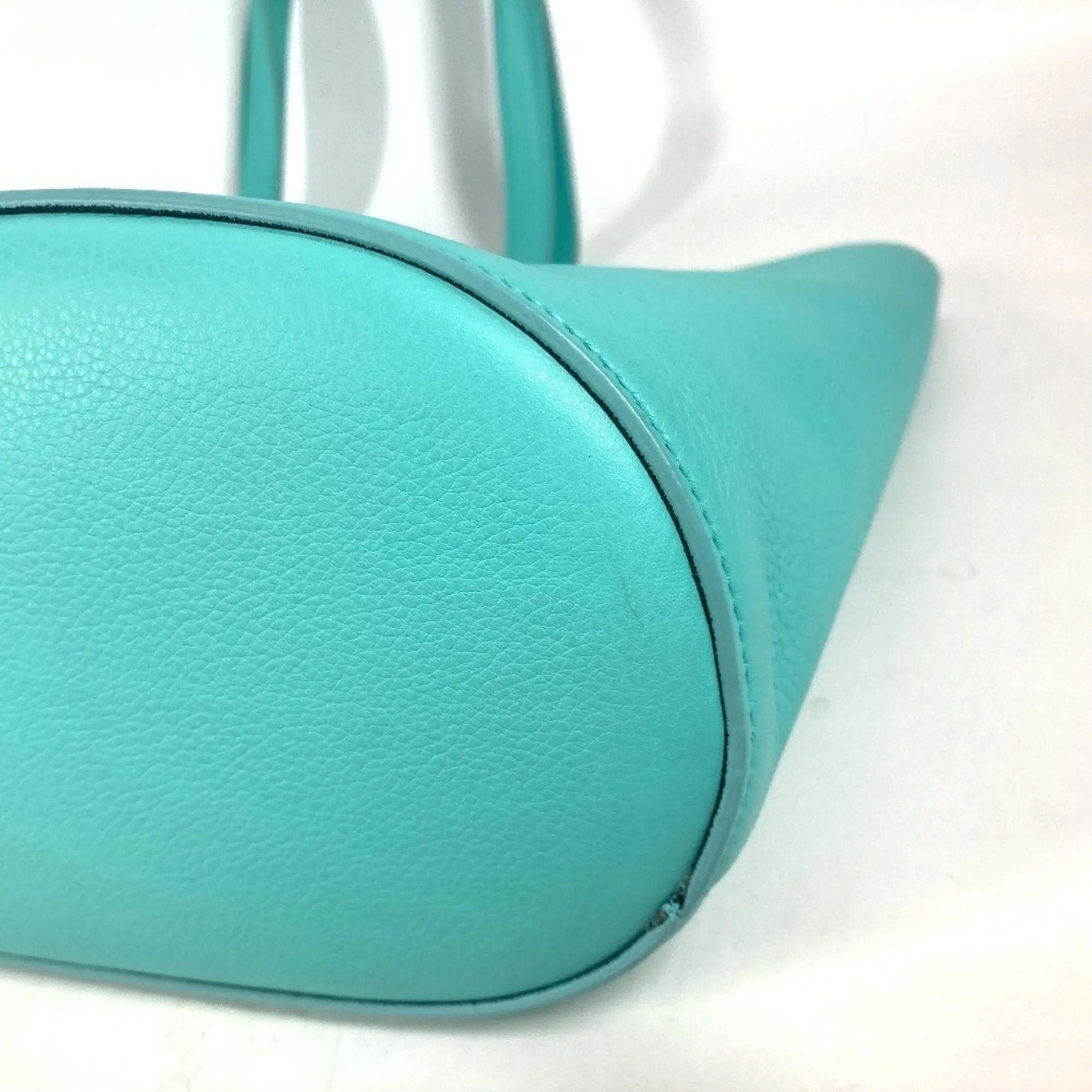 Tiffany Leather Shoulder Bag Tote Bag (Pre-Owned)