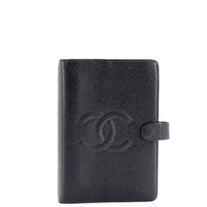 Timeless CC Ring Agenda Cover Caviar Small