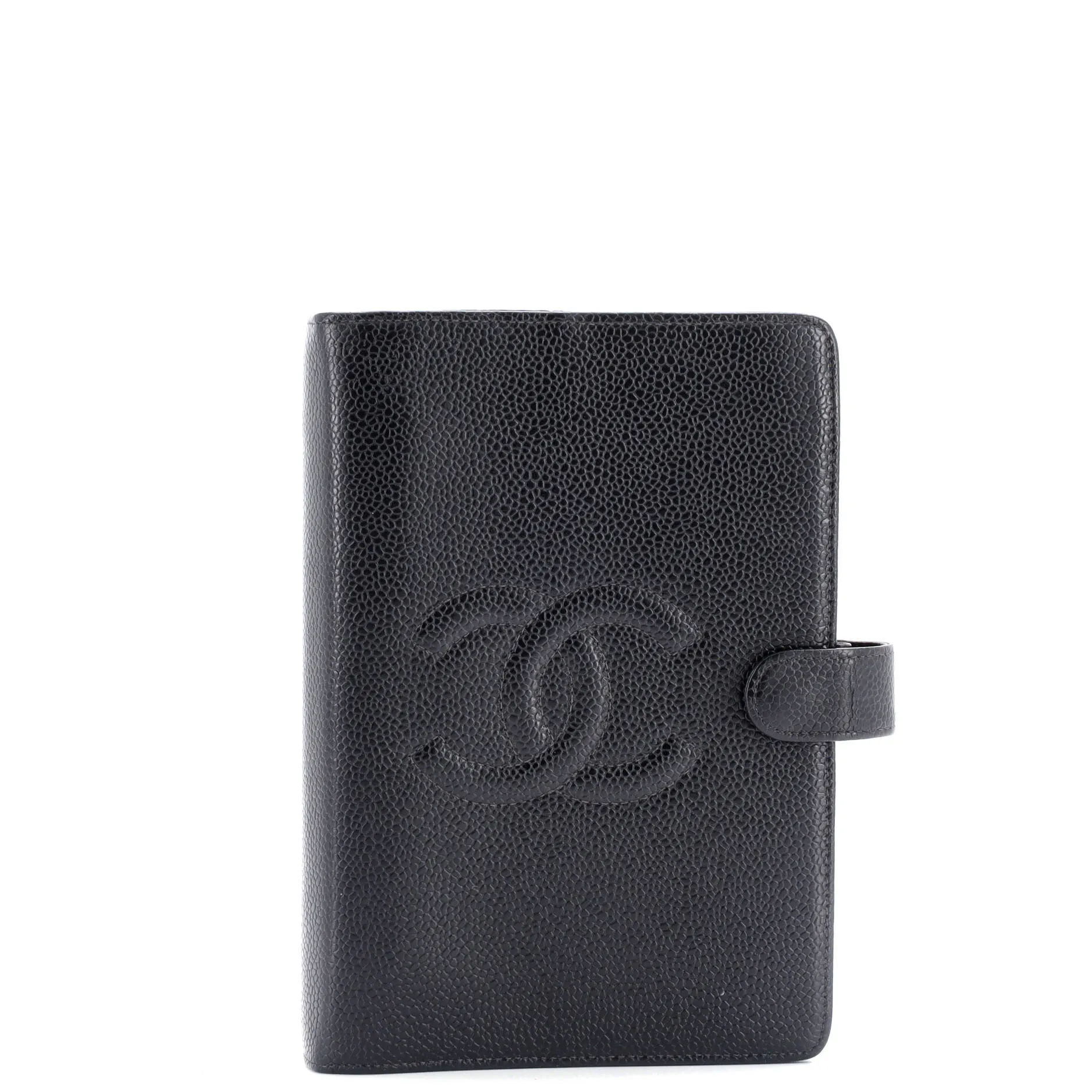 Timeless CC Ring Agenda Cover Caviar Small