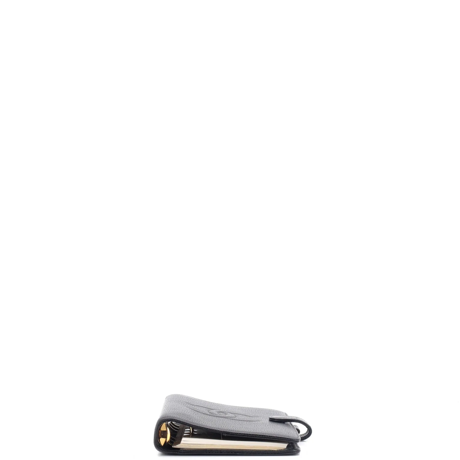 Timeless CC Ring Agenda Cover Caviar Small