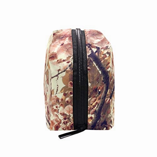 Toiletry Bag Vintage Flowers Womens Beauty Makeup Case Brush Cosmetic Organizer