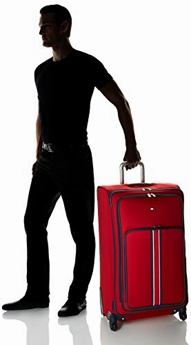 Tommy Hilfiger Signature Solid 29" Expandable Spinner, Red