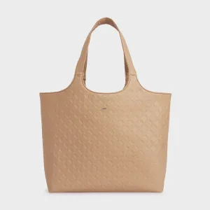 TORONTO VEGAN LEATHER SHOULDER BAG BEIGE