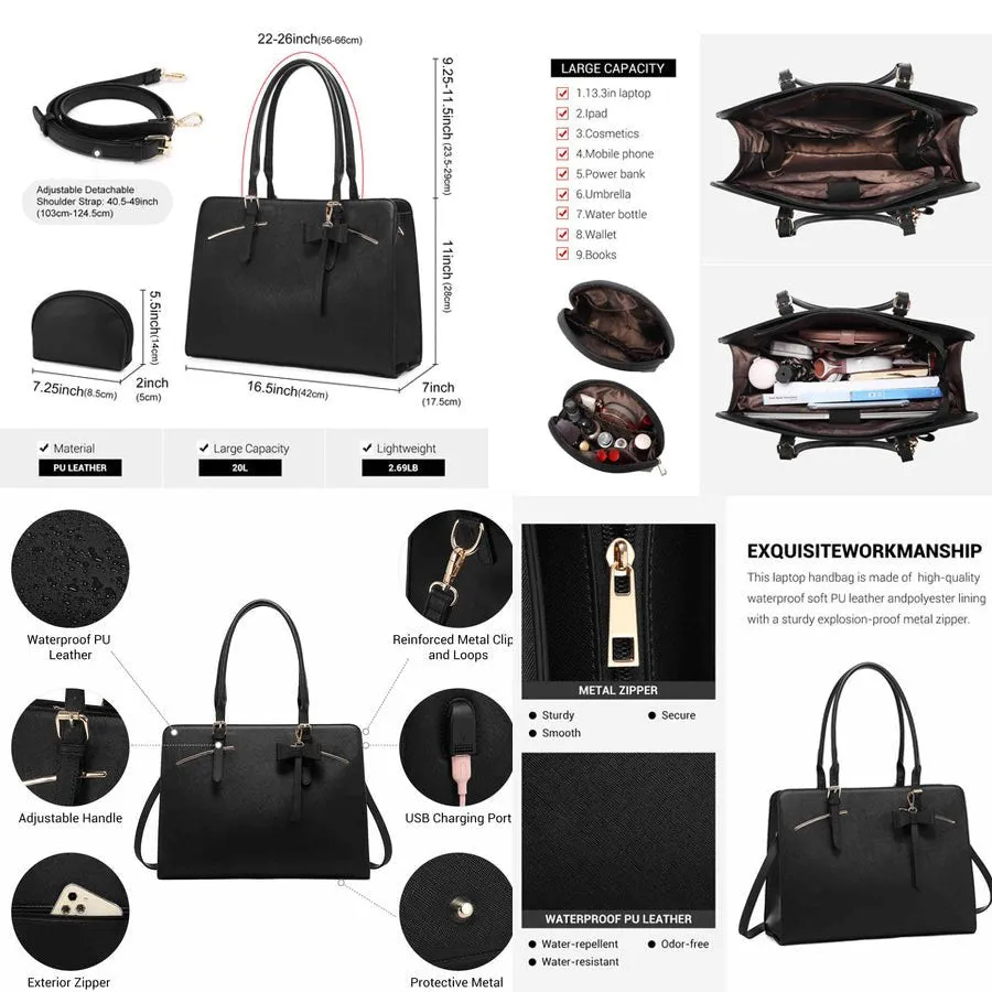 TOTE BAG FOR WOMEN 2PCS SET