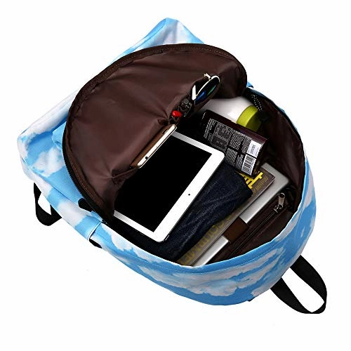 Travel Backpack Carry On for Girls,MeiLiio Durable Canvas backpacks for Men Zipper Fashion Printing
