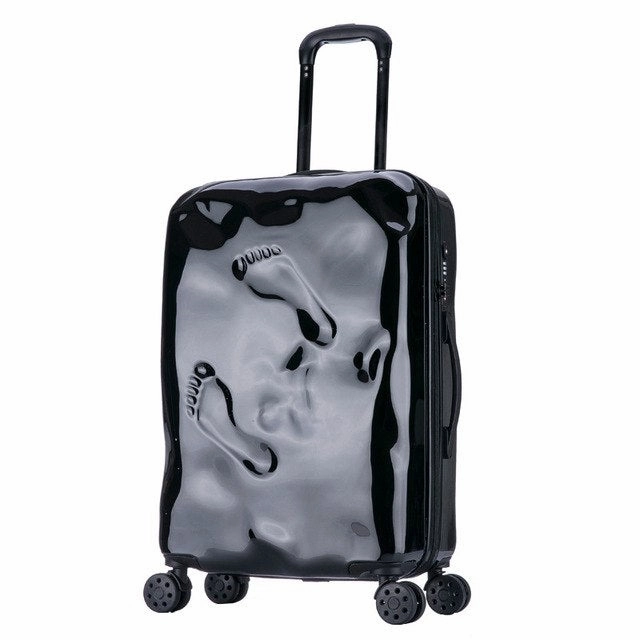 Travel Tale Personality Damaged Footprints Restoring Ancient Ways 100% Pc Suitcase Carry On Spinner