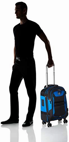 Travelpro Bold 21" Carry-on, Expandable Spinner Luggage With Easy-access Tablet Sleeve, Blue/Black