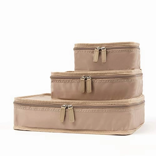 Travelpro Essentials 3 Packing Cube Set (Small/Medium/Large), Khaki
