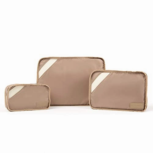 Travelpro Essentials 3 Packing Cube Set (Small/Medium/Large), Khaki