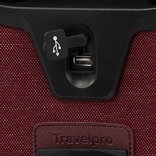 Travelpro Luggage Platinum Elite 16" Carry-On Spinner Tote With Usb Port, Bordeaux