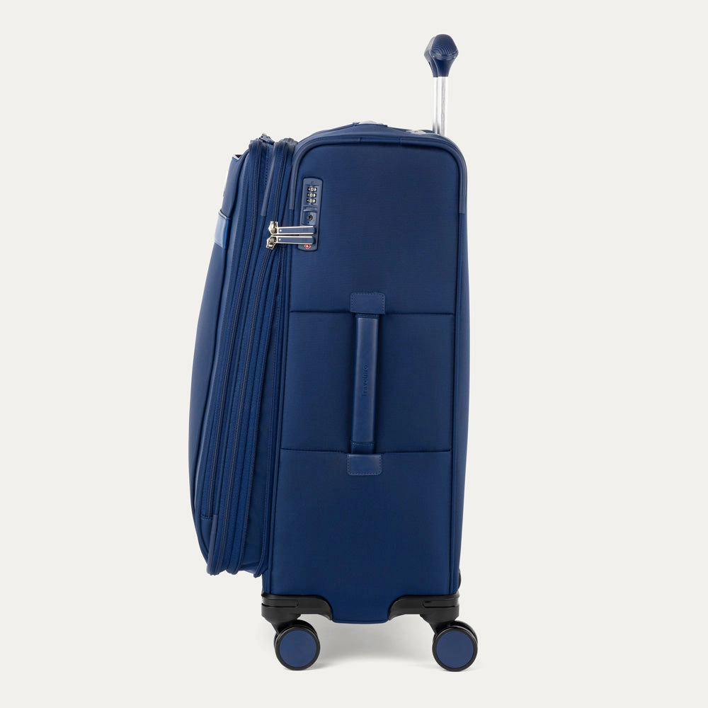 Travelpro Versapack   Lightweight Softside Expandable 25-Inch Medium Checked Spinner Suitcase