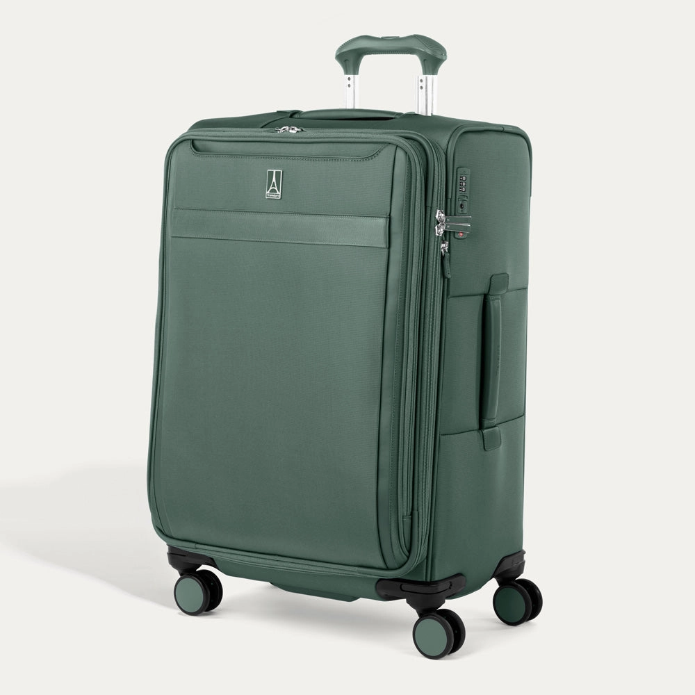 Travelpro Versapack   Lightweight Softside Expandable 25-Inch Medium Checked Spinner Suitcase
