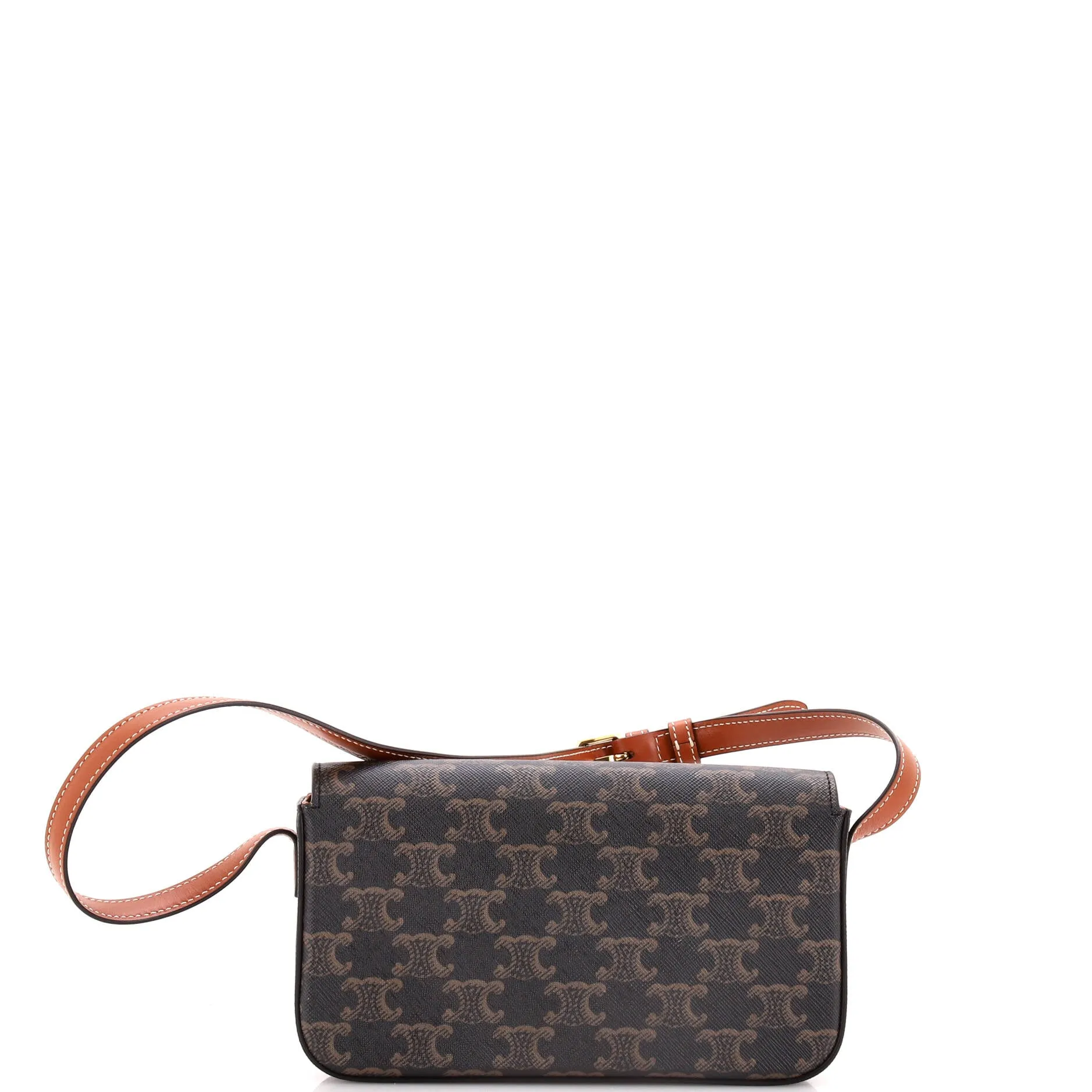 Triomphe East-West Shoulder Bag Triomphe Coated Canvas