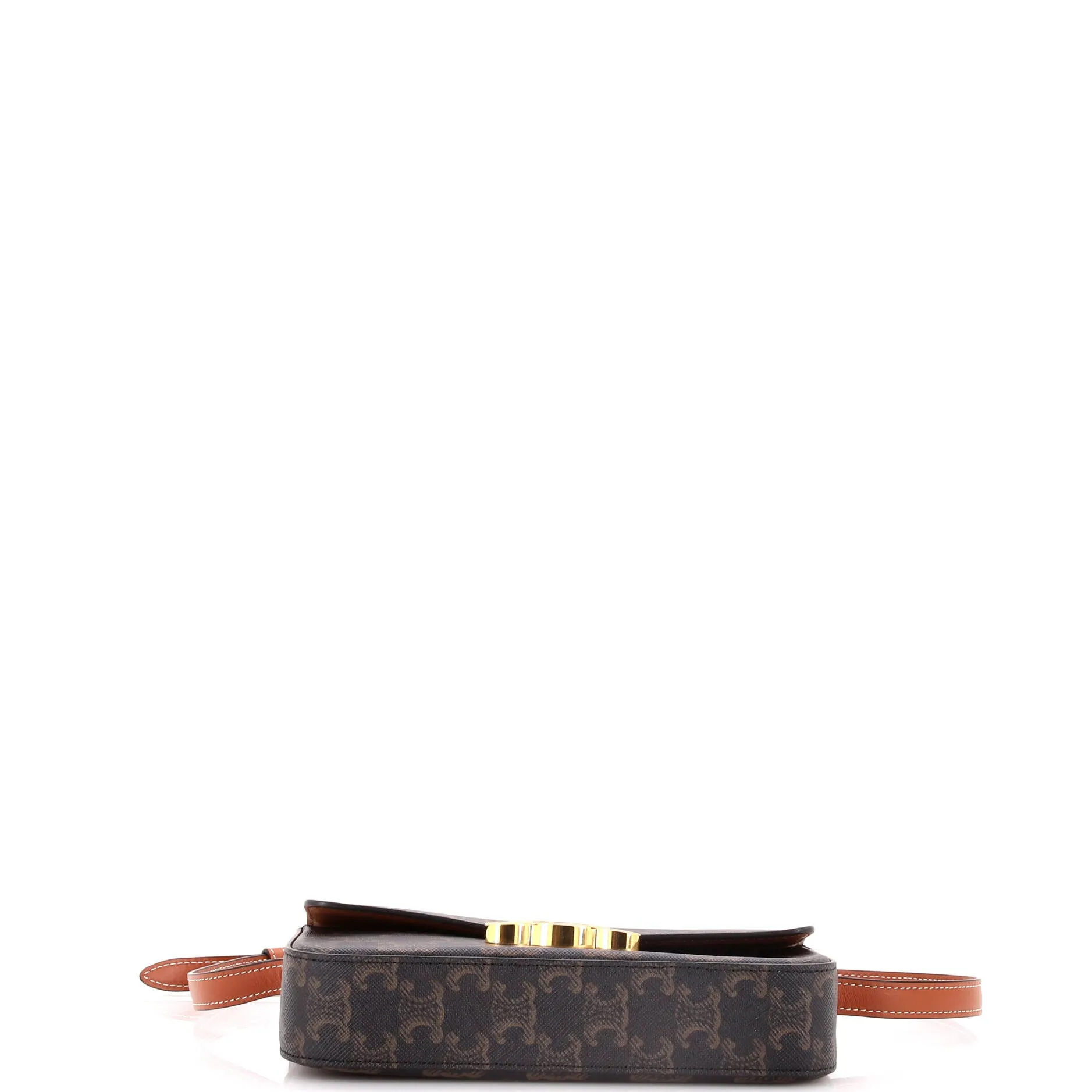 Triomphe East-West Shoulder Bag Triomphe Coated Canvas