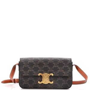 Triomphe East-West Shoulder Bag Triomphe Coated Canvas
