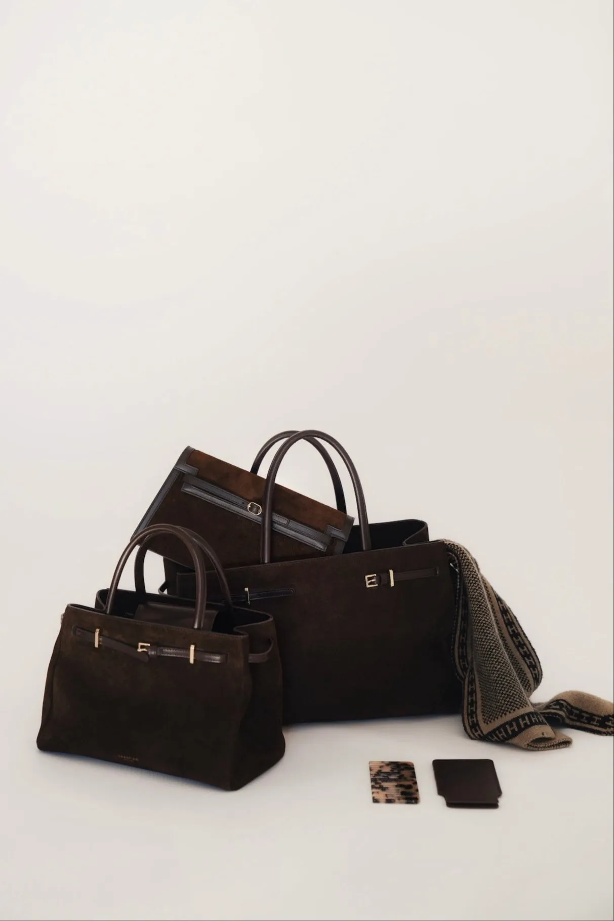 Truffle Suede Shoulder Bag (Low Stock)