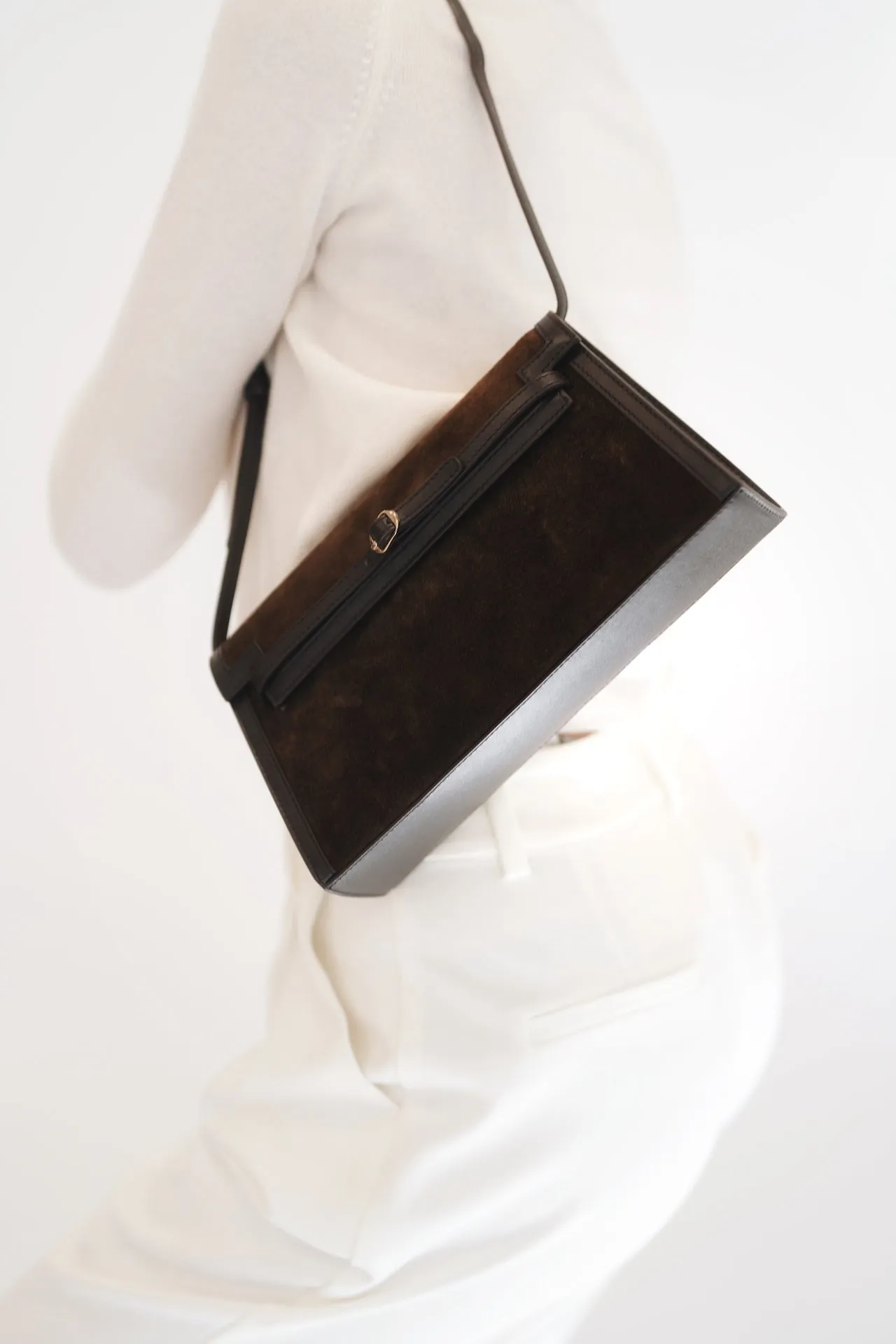 Truffle Suede Shoulder Bag (Low Stock)
