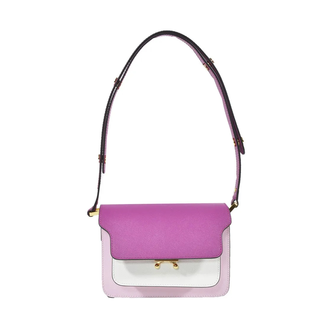 Trunk Shoulder Bag In Multicolor Leather