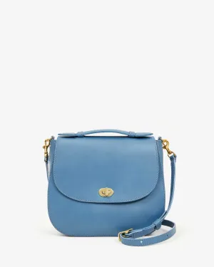 Turnlock Louis W/ Top Handle Handbags - Crossbody - Turnlock Louis Desert Blue