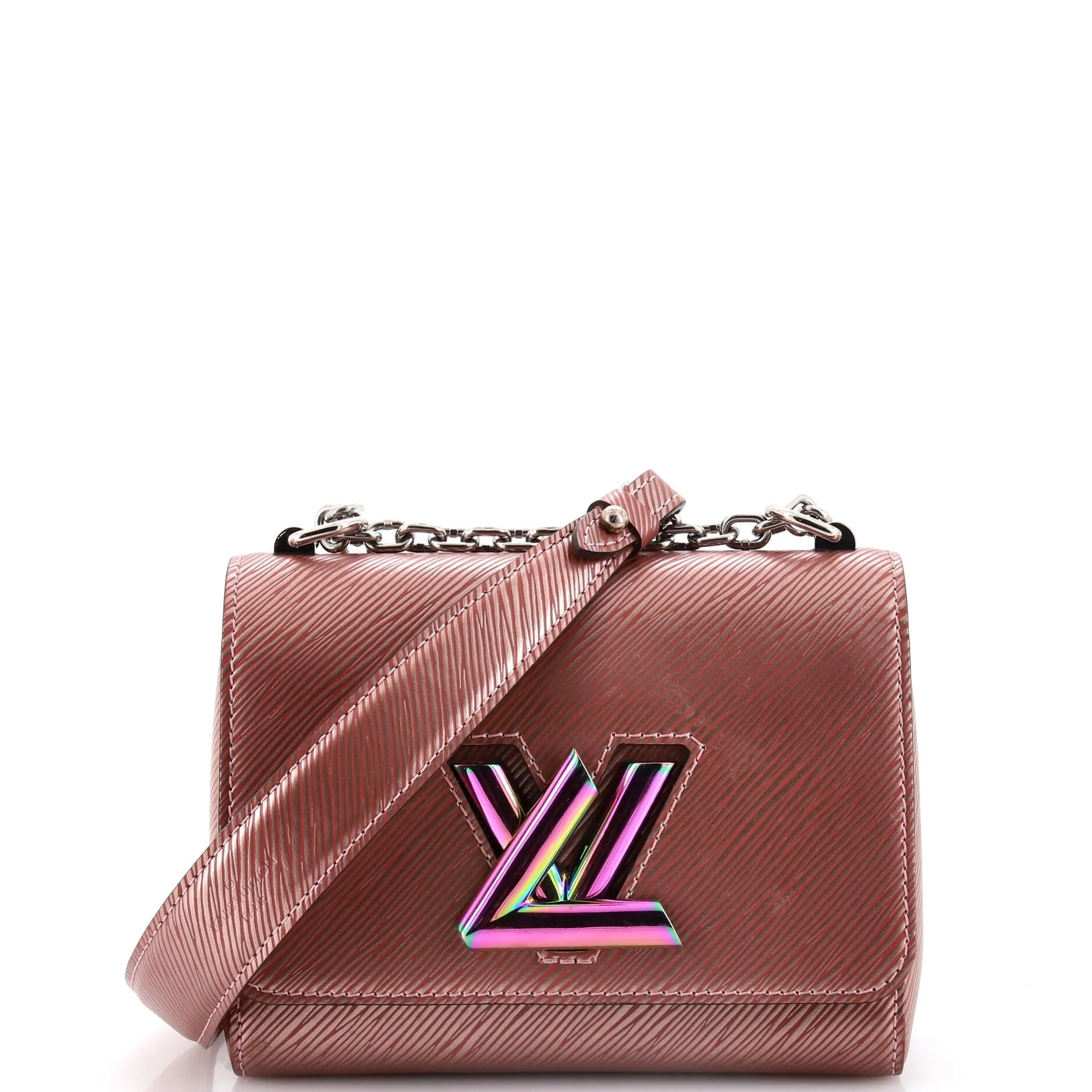 Twist Handbag Epi Leather with Iridescent Hardware PM