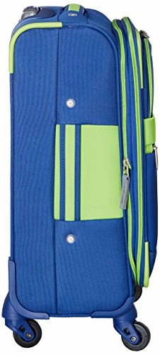 U.S Traveler Alamosa 4-Piece Luggage Set - 3 Spinners And 3 Packing Cubes - Royal Blue