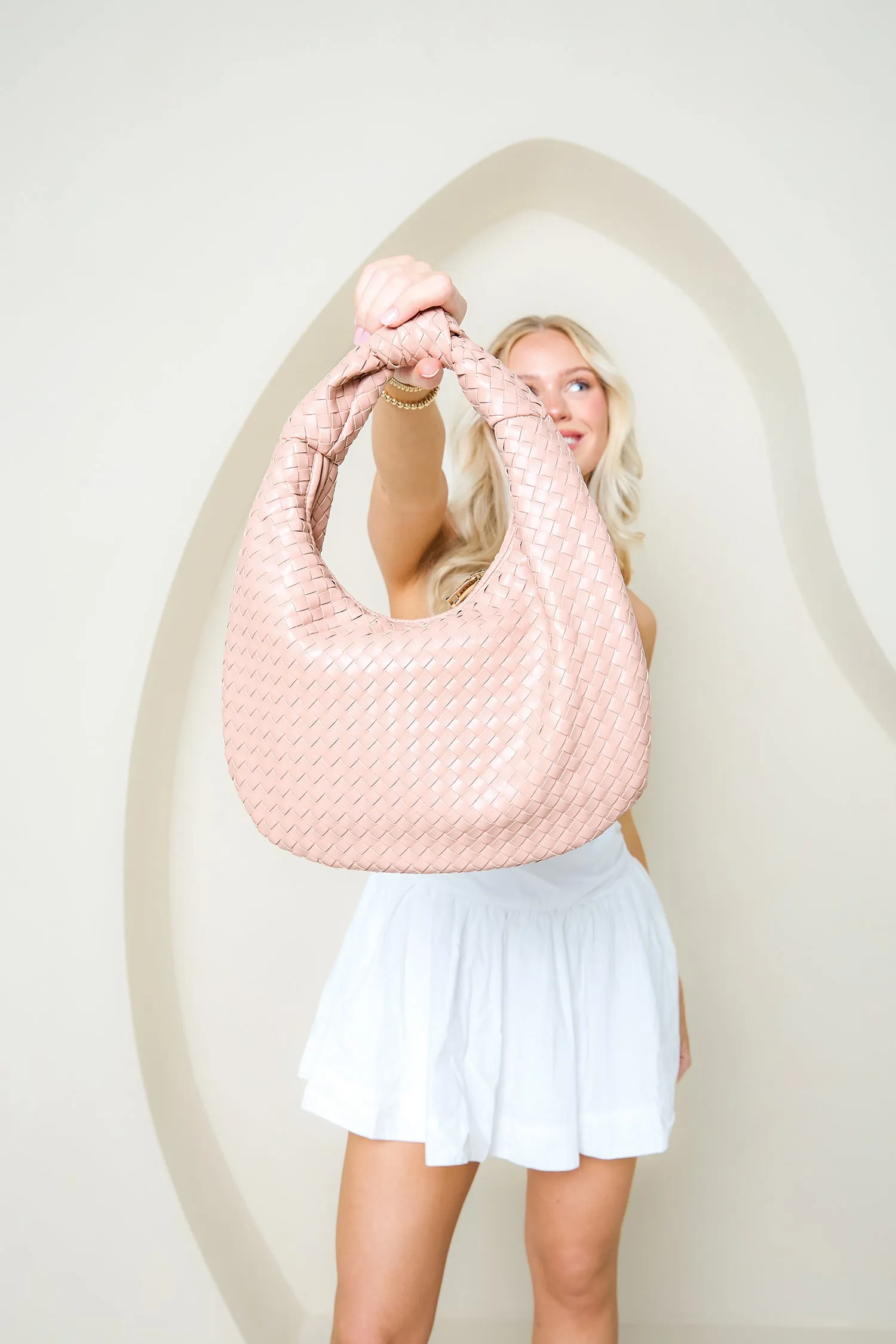 Valentina Vegan Woven Hobo