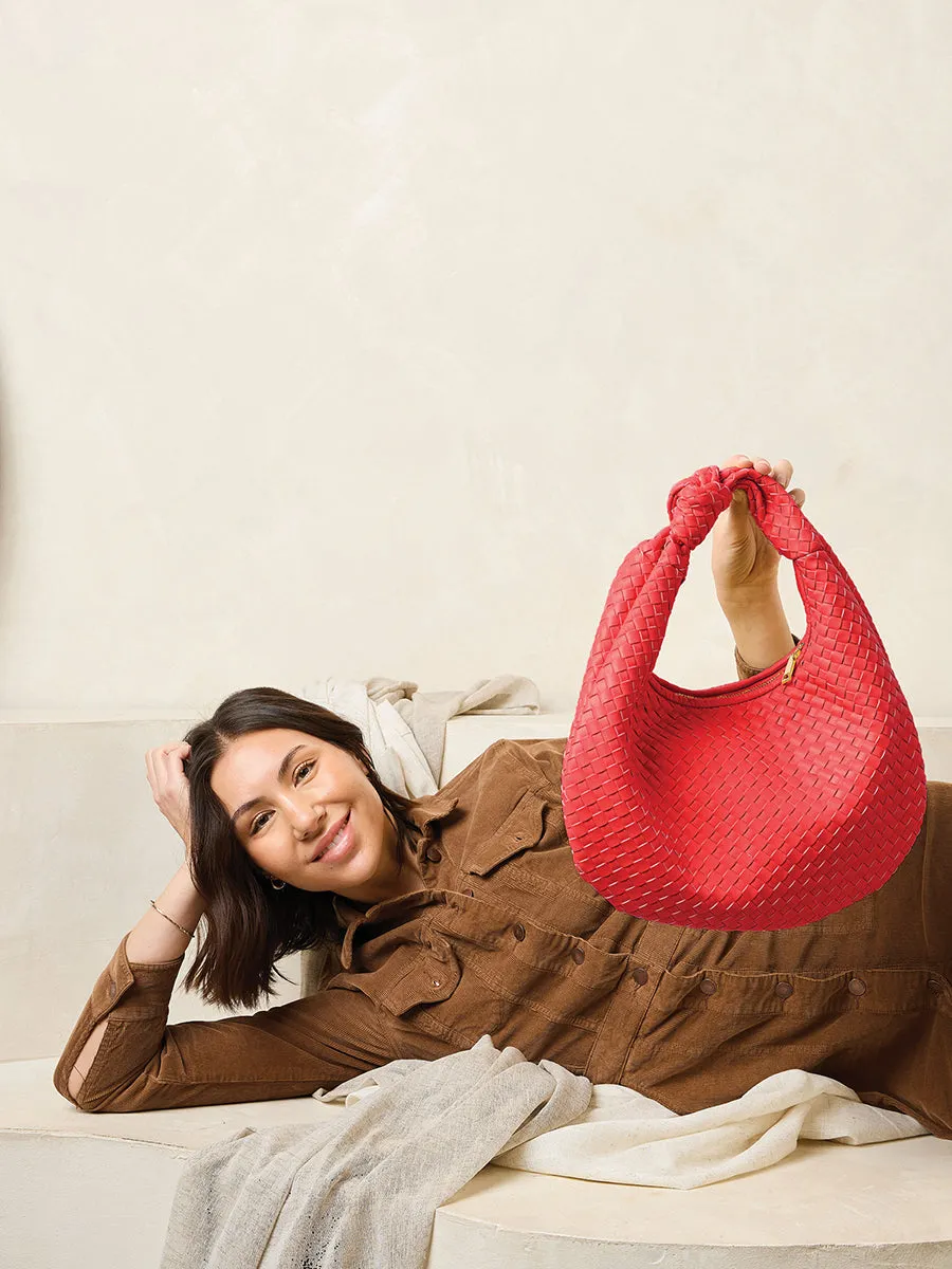 Valentina Vegan Woven Hobo