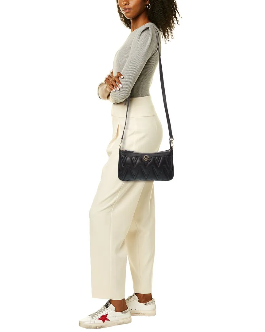 Valentino by Mario Valentino Jeanette Diamond Leather Shoulder Bag