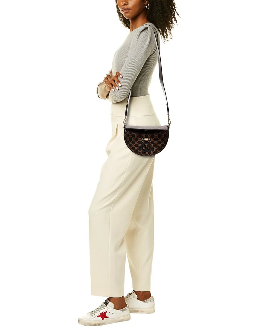 Valentino by Mario Valentino Lunaire Monogram Leather Shoulder Bag