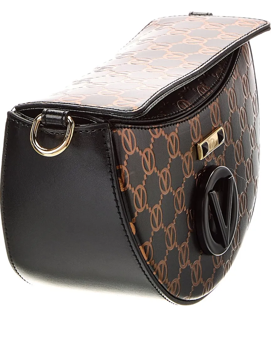 Valentino by Mario Valentino Lunaire Monogram Leather Shoulder Bag