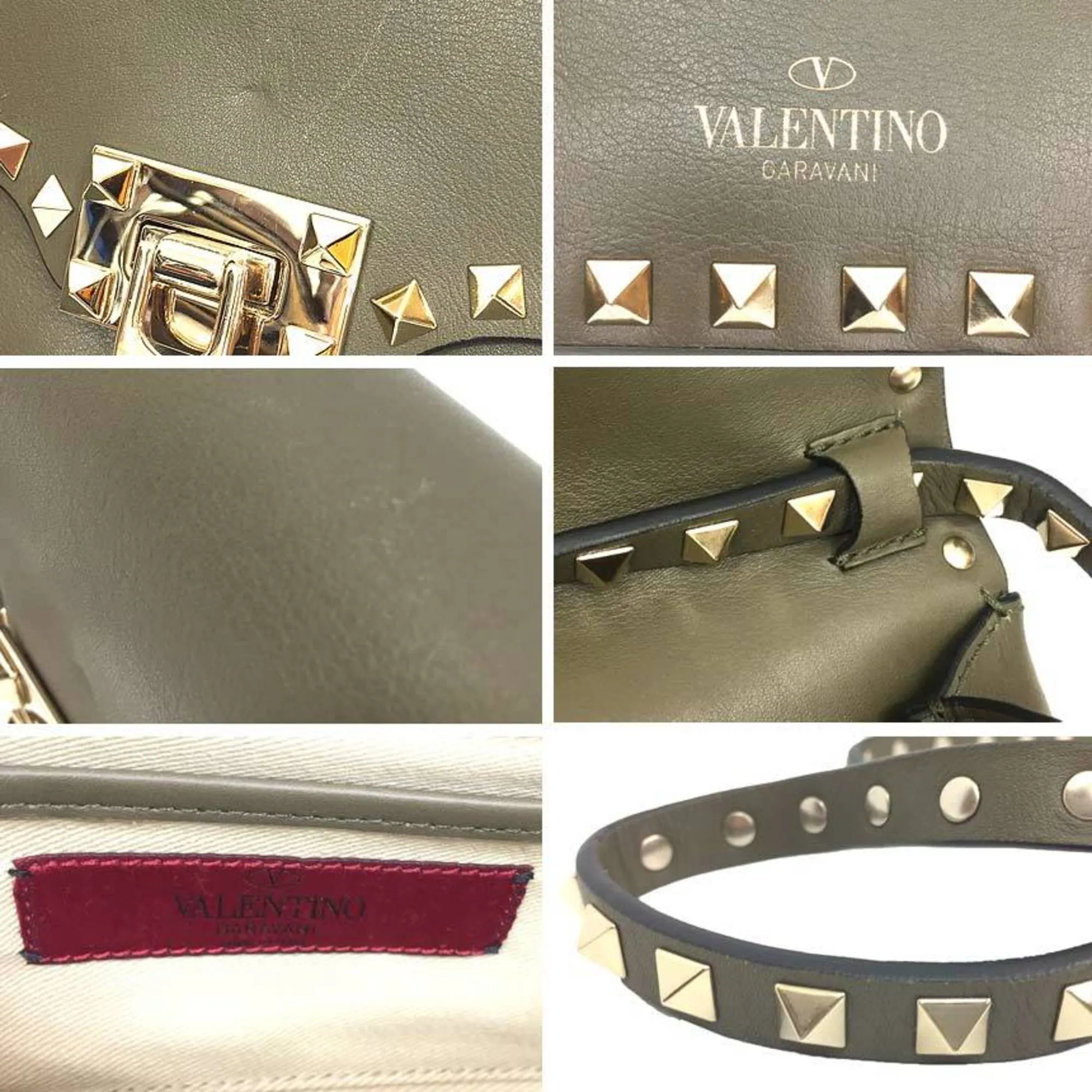Valentino Garavani Leather Pochette Shoulder Bag (Pre-Owned)