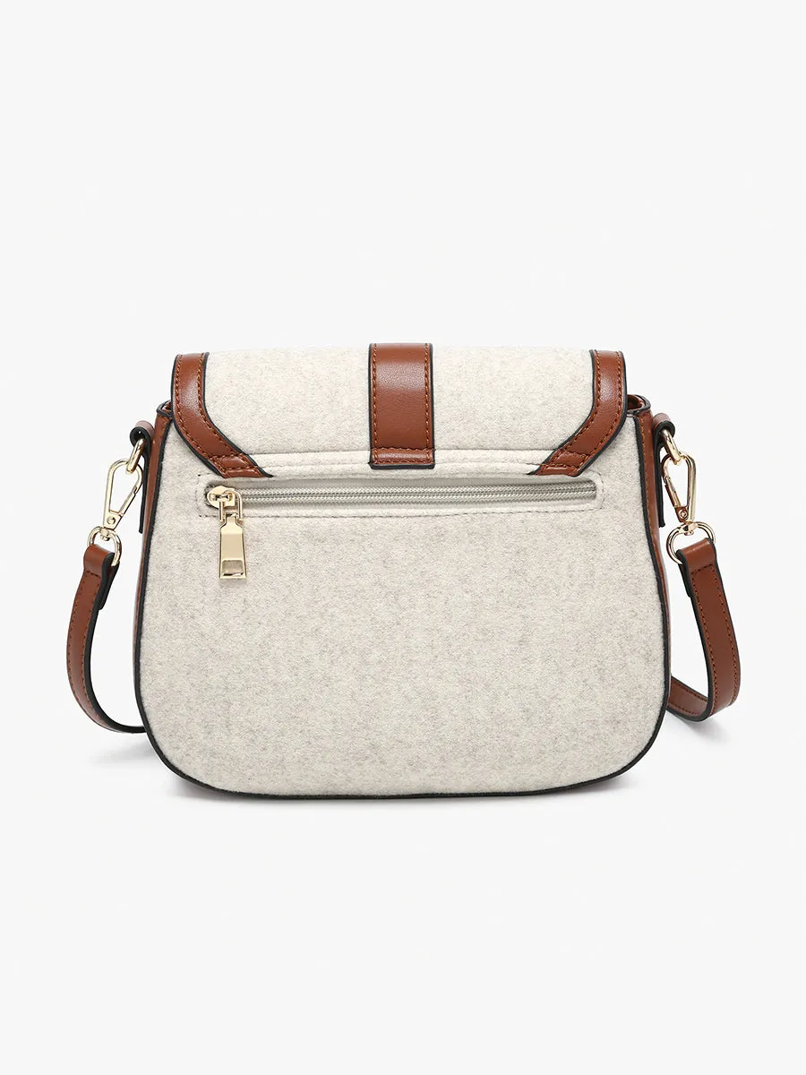 Vanna Vegan Contrast Saddle Bag