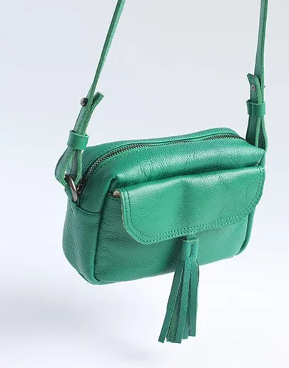 Vintage LEATHER WOMEN Tassels Crossbody Purses Small SHOULDER BAG FOR WOMEN