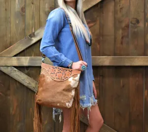 Women's Umber Hand Tooled Bag In Brown
