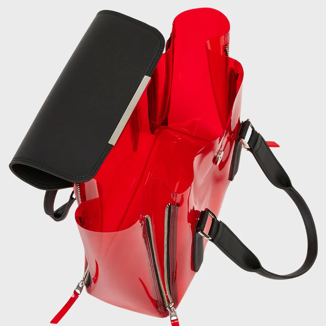 XIA PVC SLING AND HANDBAG RED
