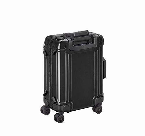 Zero Halliburton Geo Aluminum 3.0 Carry-on 4 Wheel Spinner Travel Case ZRG2519 (BLACK)