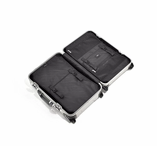 Zero Halliburton Geo Aluminum 3.0 Carry-on 4 Wheel Spinner Travel Case ZRG2519 (BLACK)