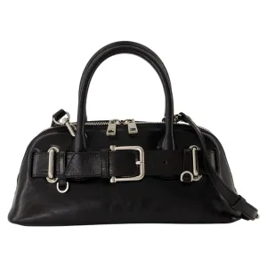 Zip Brocle Mini Shoulder Bag - Osoi - Leather - Black